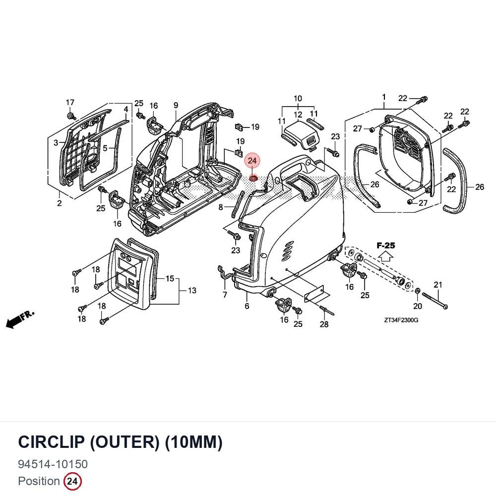 CIRCLIP (OUTER) (10MM)