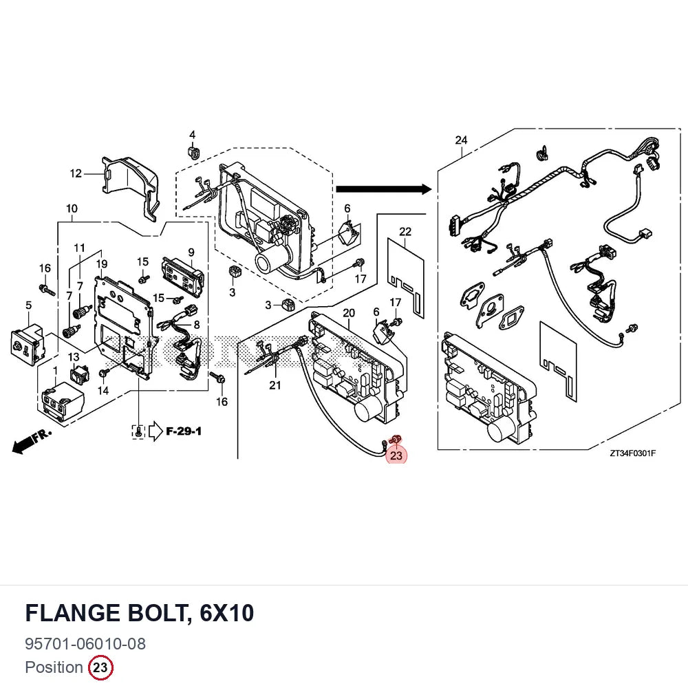 FLANGE BOLT, 6X10