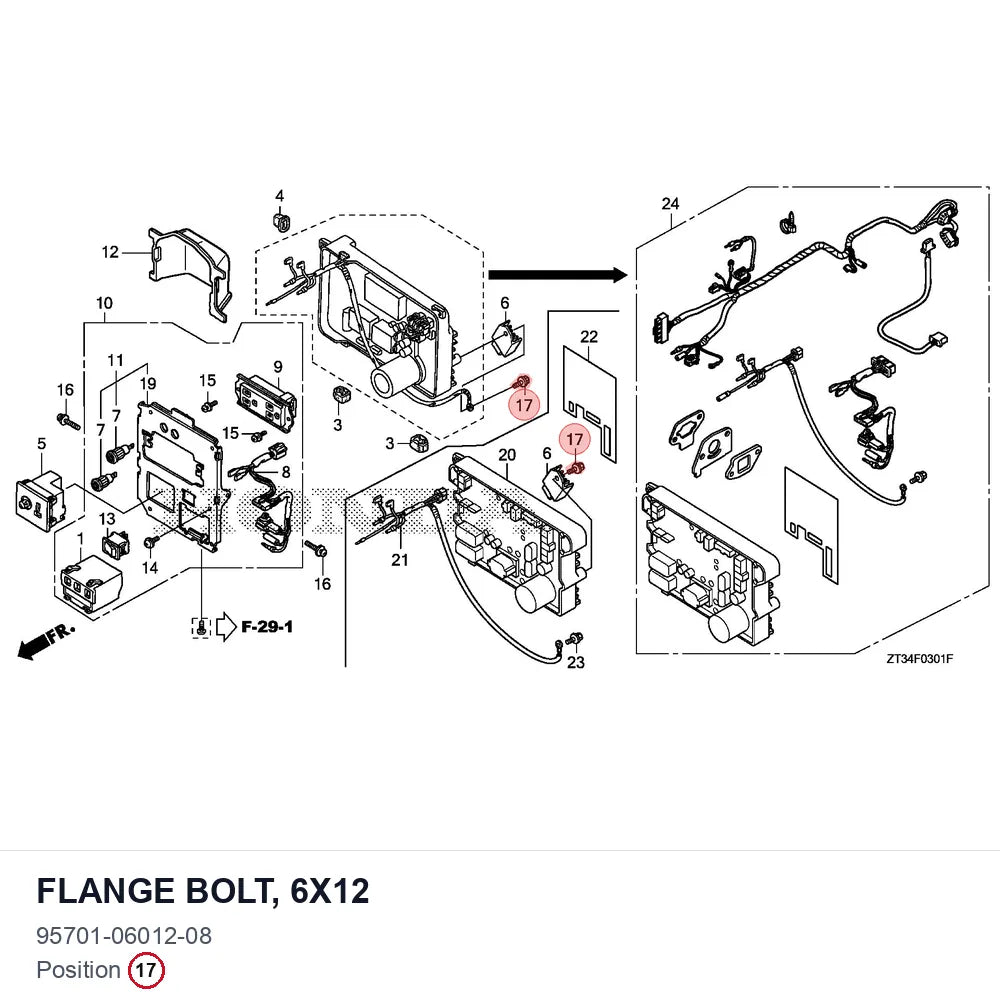 FLANGE BOLT, 6X12