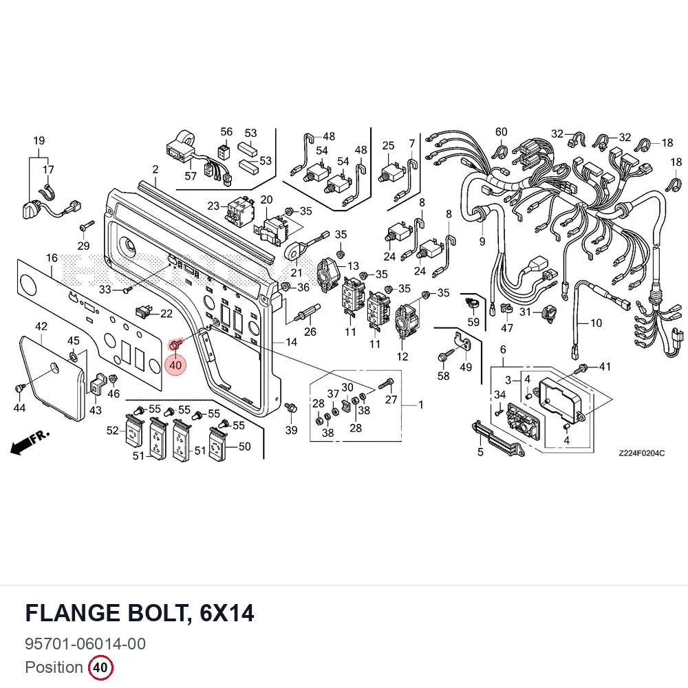 FLANGE BOLT, 6X14