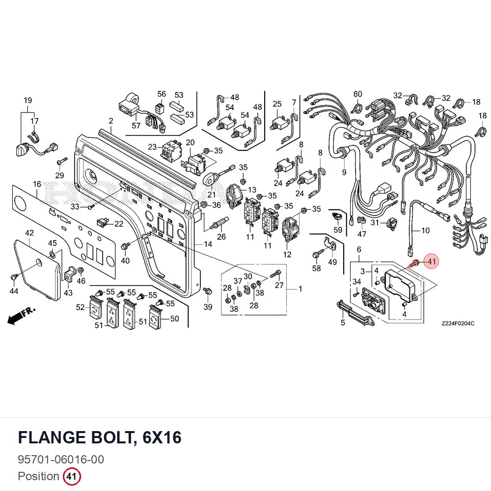 FLANGE BOLT, 6X16