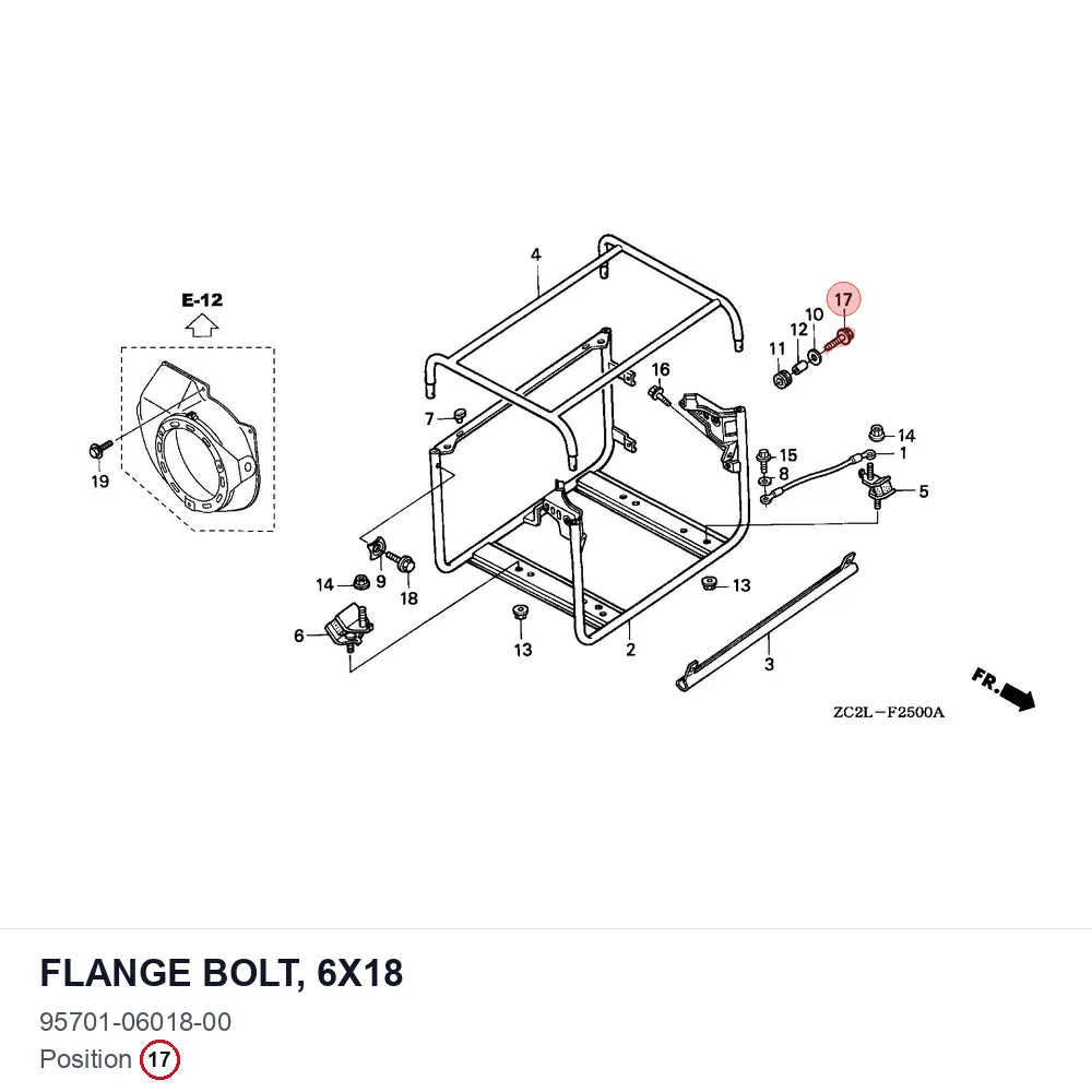 FLANGE BOLT, 6X18