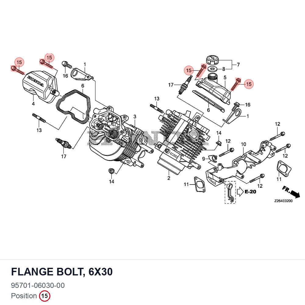 FLANGE BOLT, 6X30