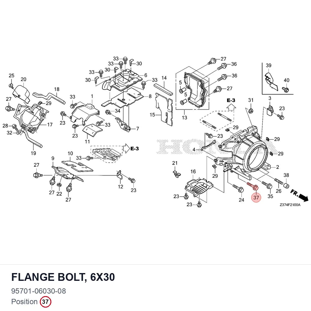 FLANGE BOLT, 6X30