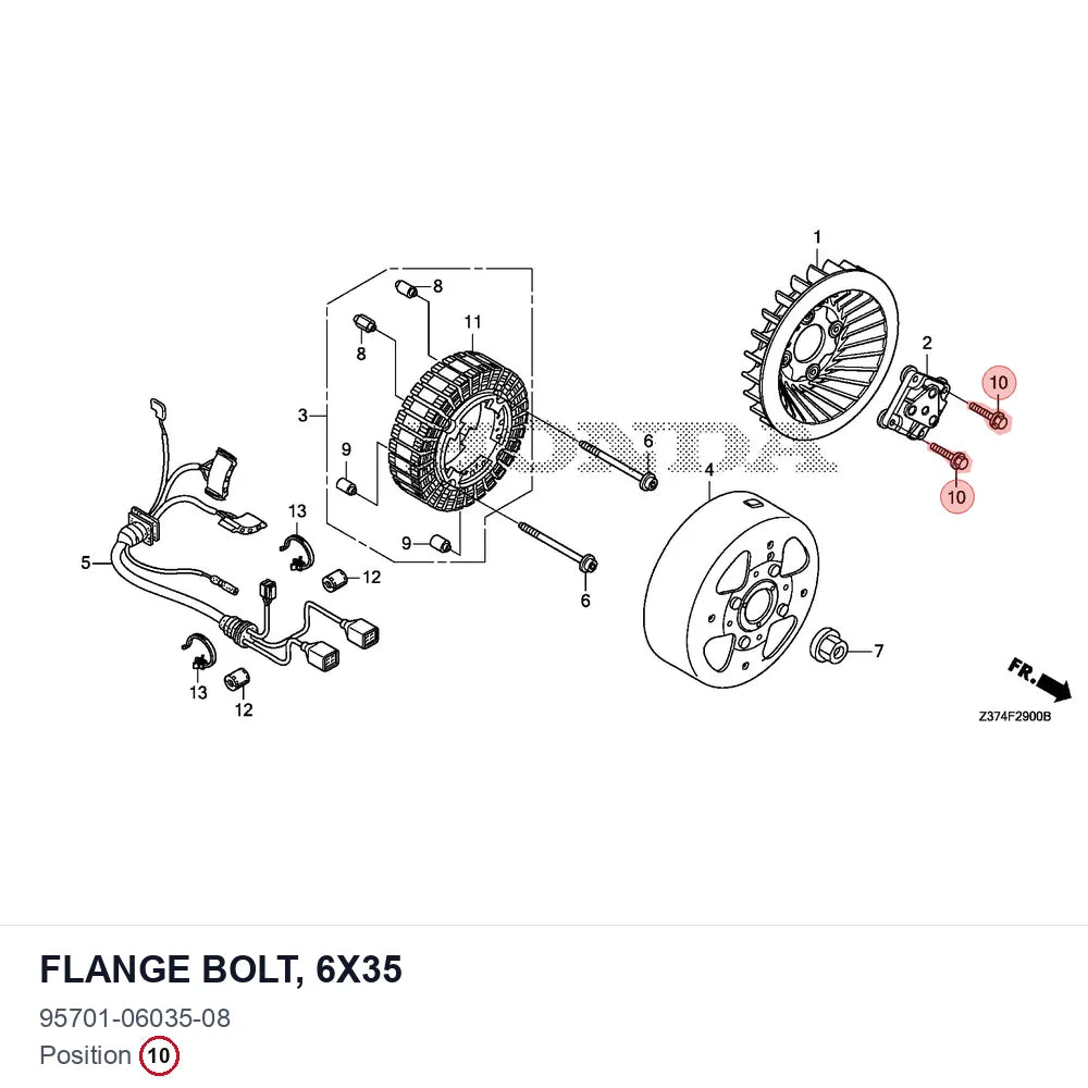 FLANGE BOLT, 6X35