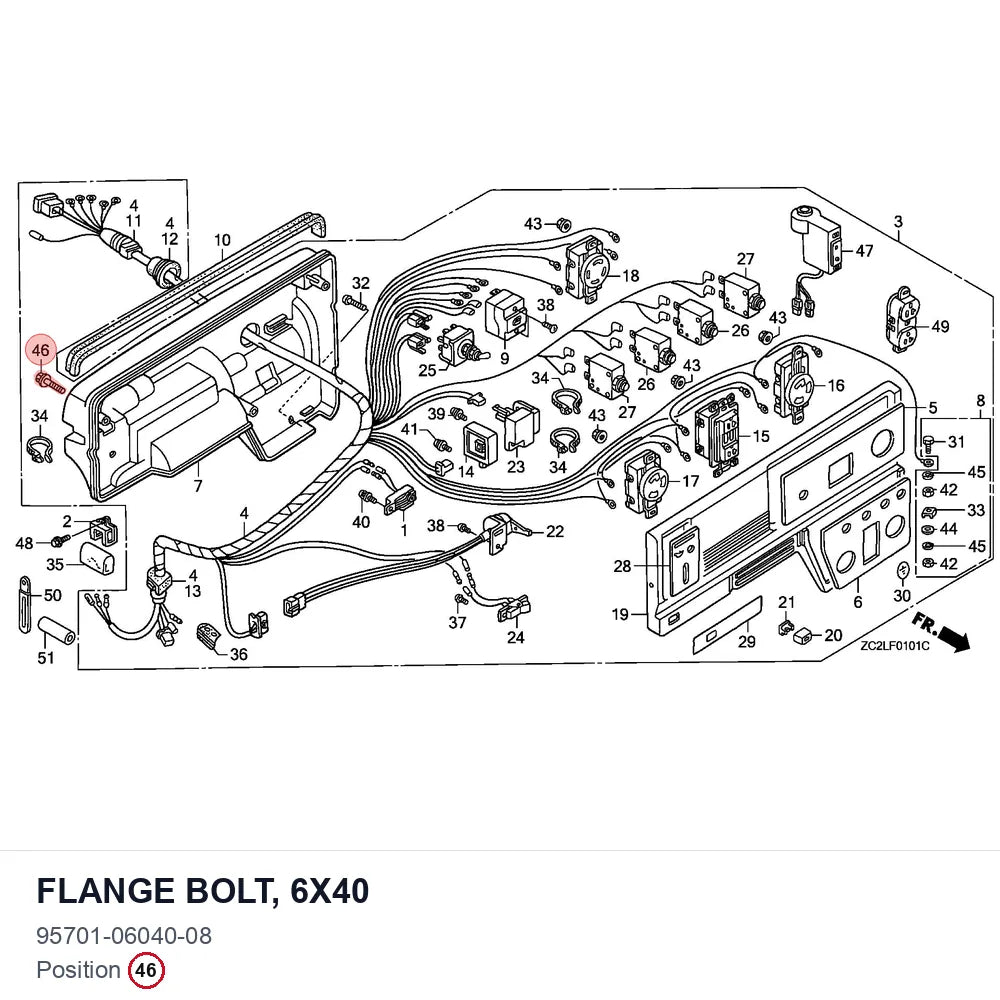 FLANGE BOLT, 6X40