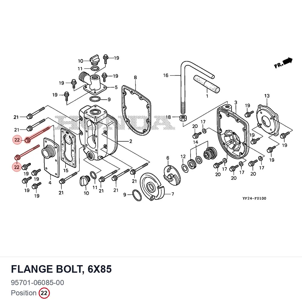Flange Bolt, 6X85