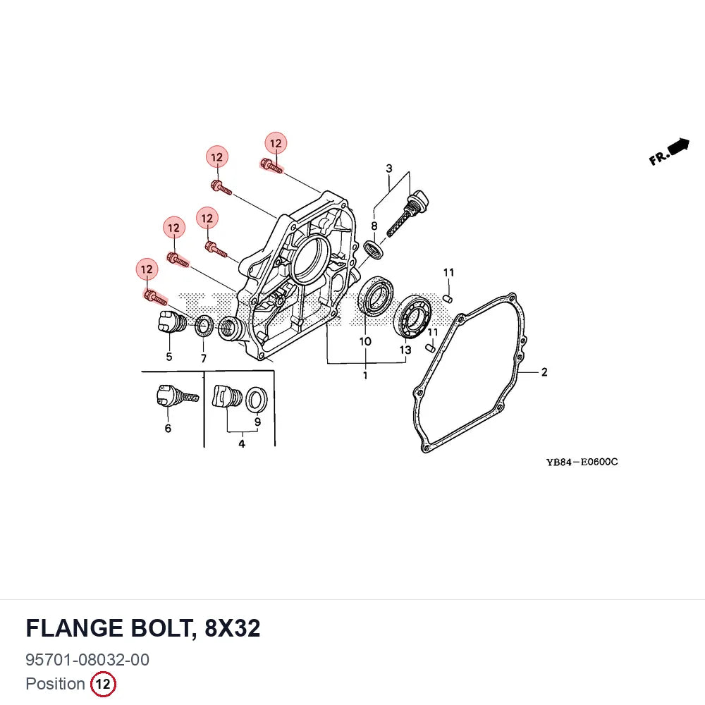 Flange Bolt, 8X32