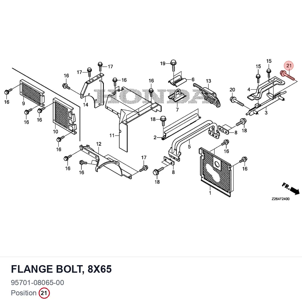 FLANGE BOLT, 8X65