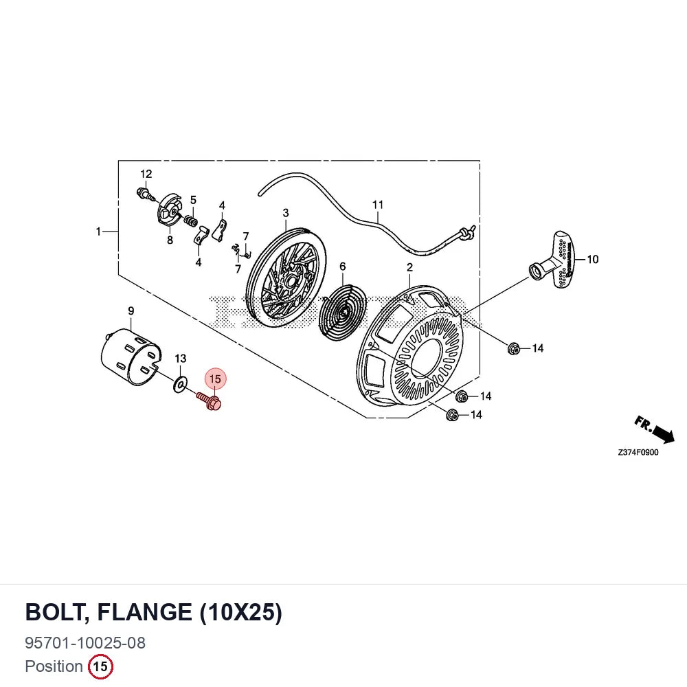 BOLT, FLANGE (10X25)