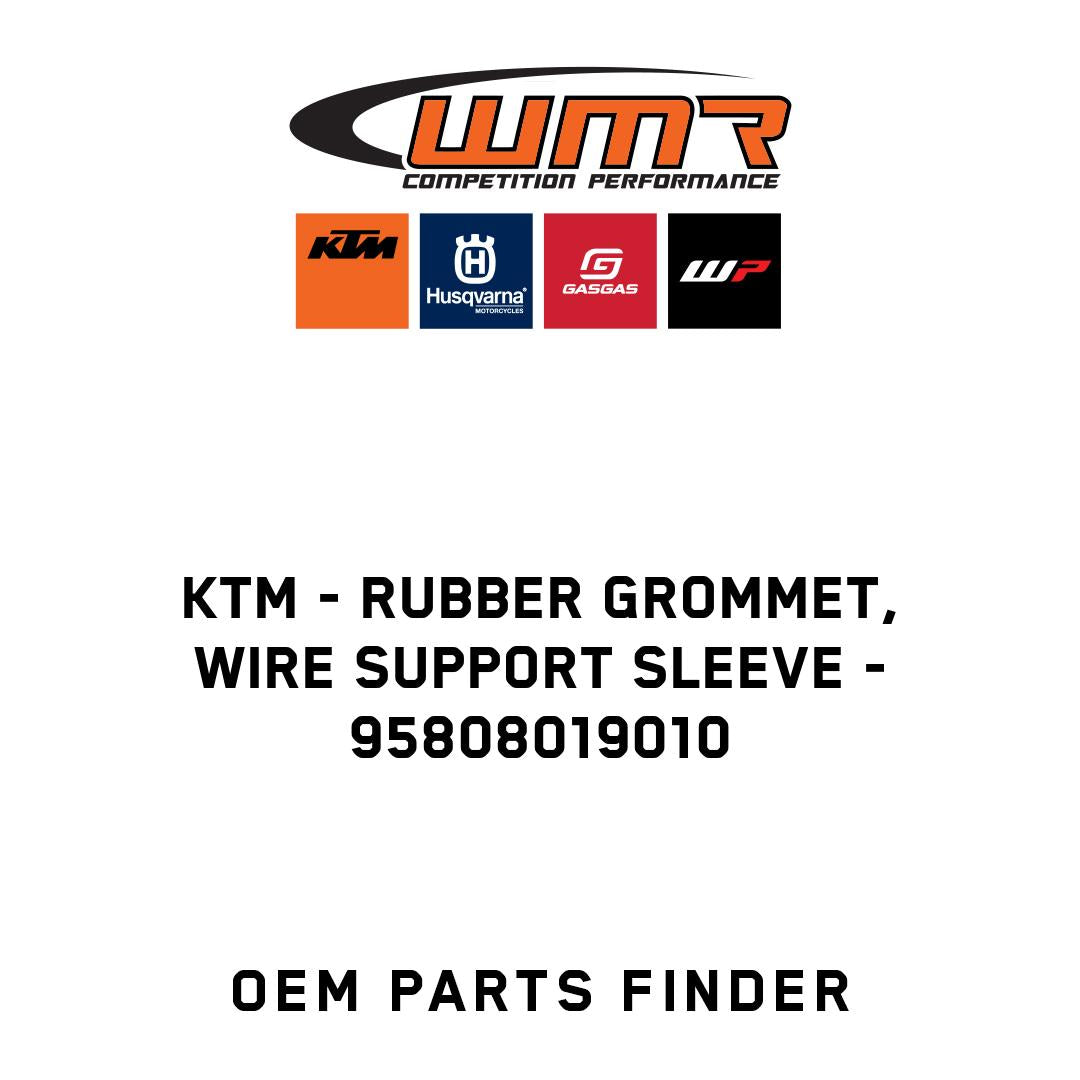 Rubber grommet, wire support sleeve