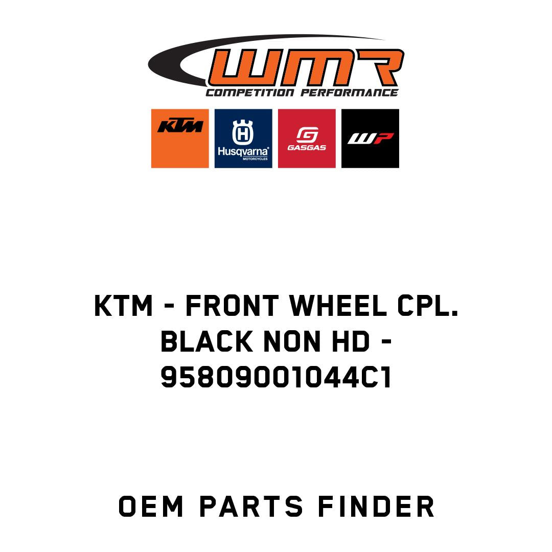 Front wheel cpl. black Non HD