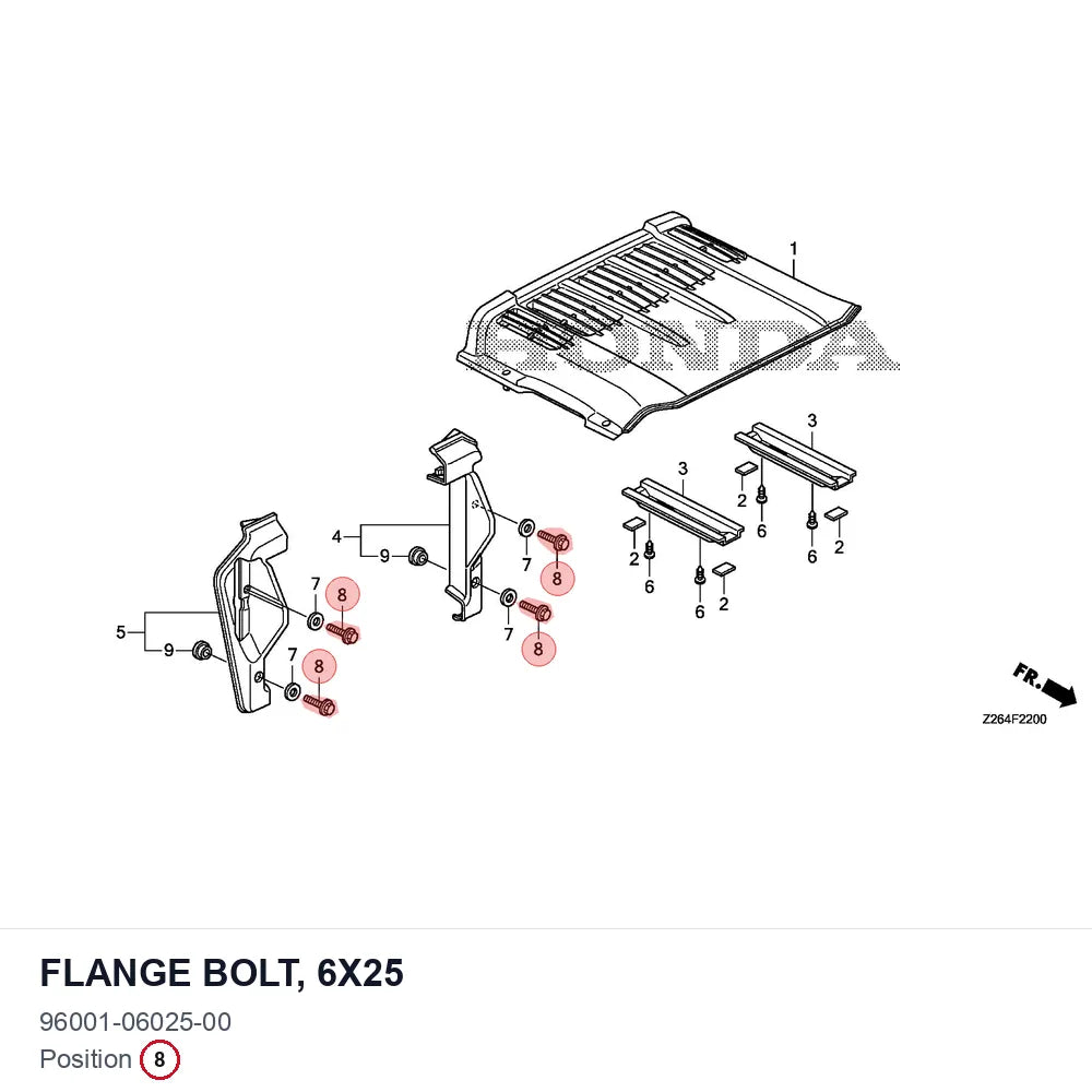 FLANGE BOLT, 6X25