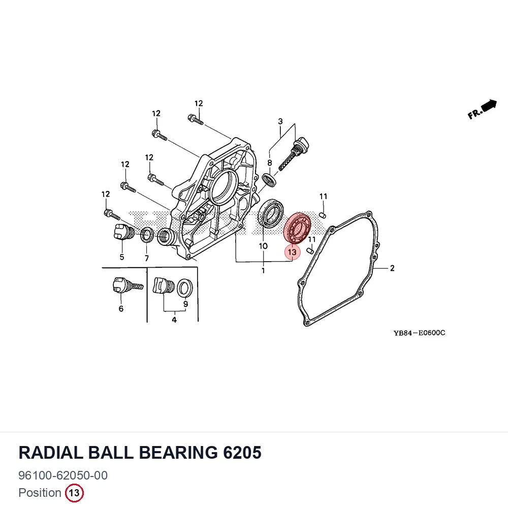 Radial Ball Bearing 6205