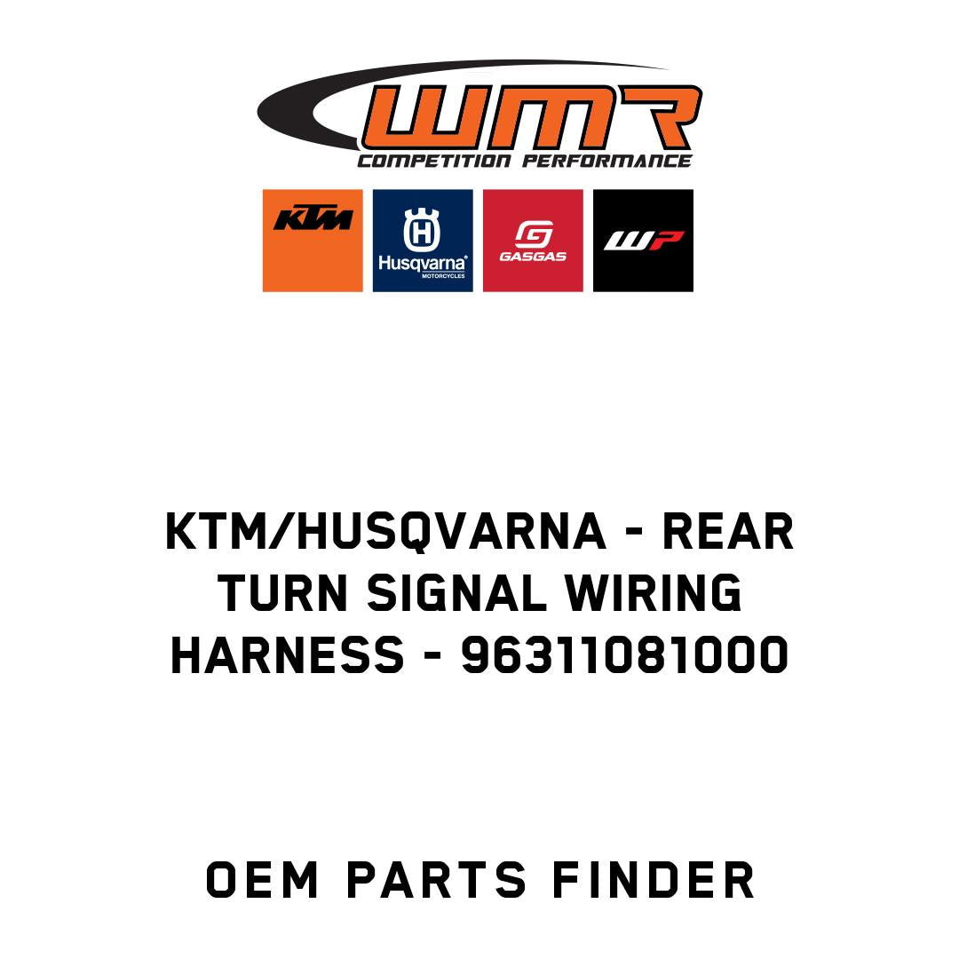 Rear turn signal wiring harness