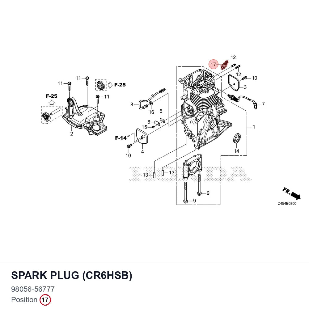 SPARK PLUG (CR6HSB)