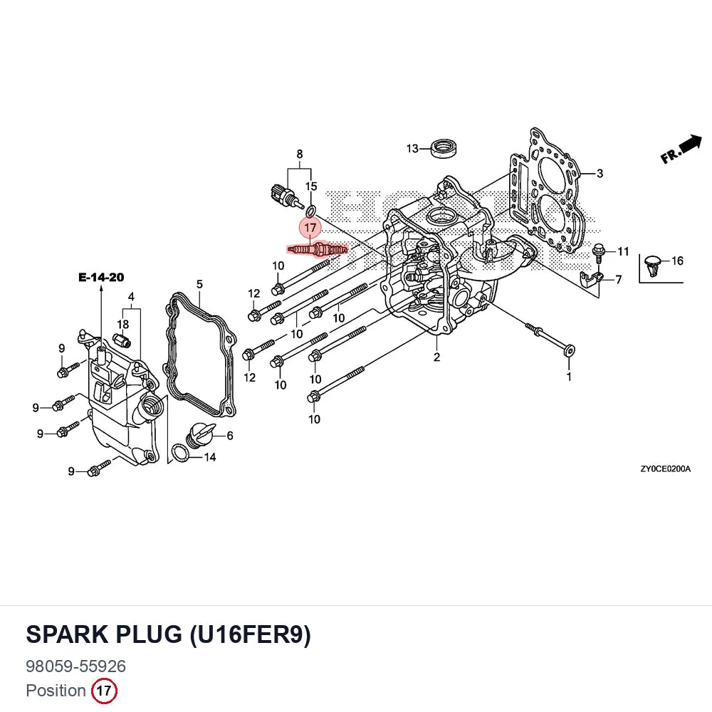 SPARK PLUG (U16FER9)