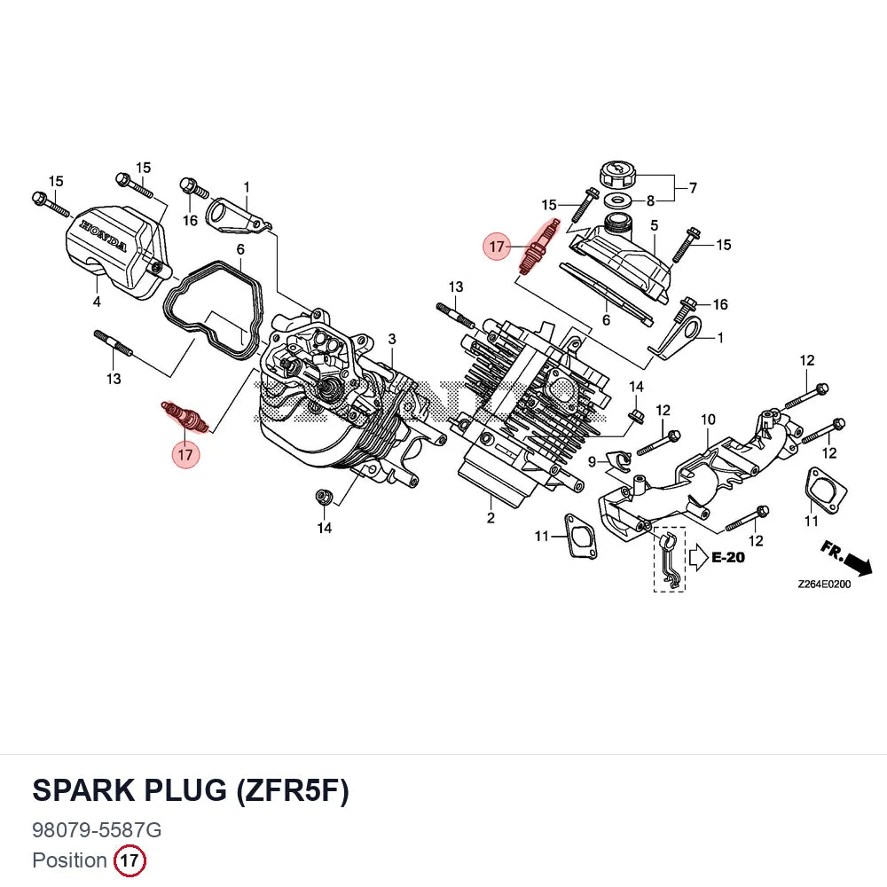 SPARK PLUG (ZFR5F)