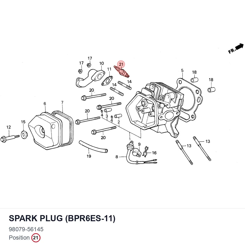 SPARK PLUG (BPR6ES-11)