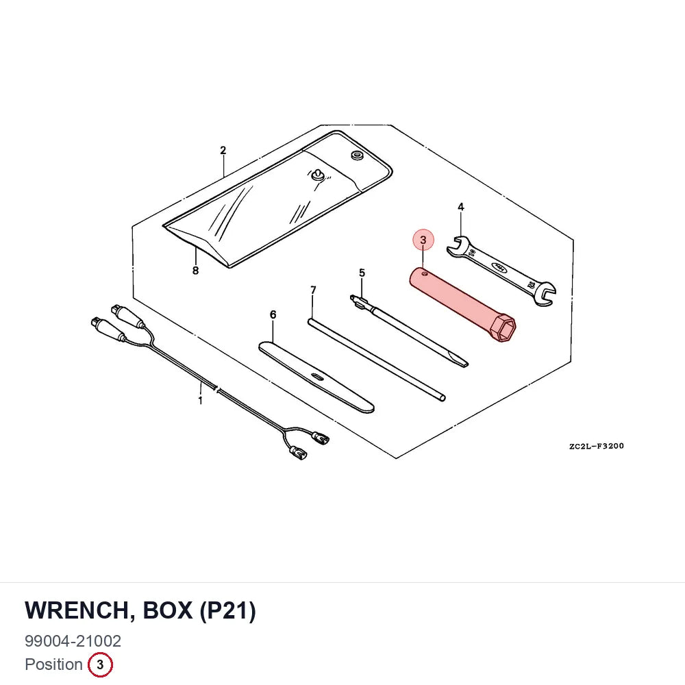 WRENCH, BOX (P21)