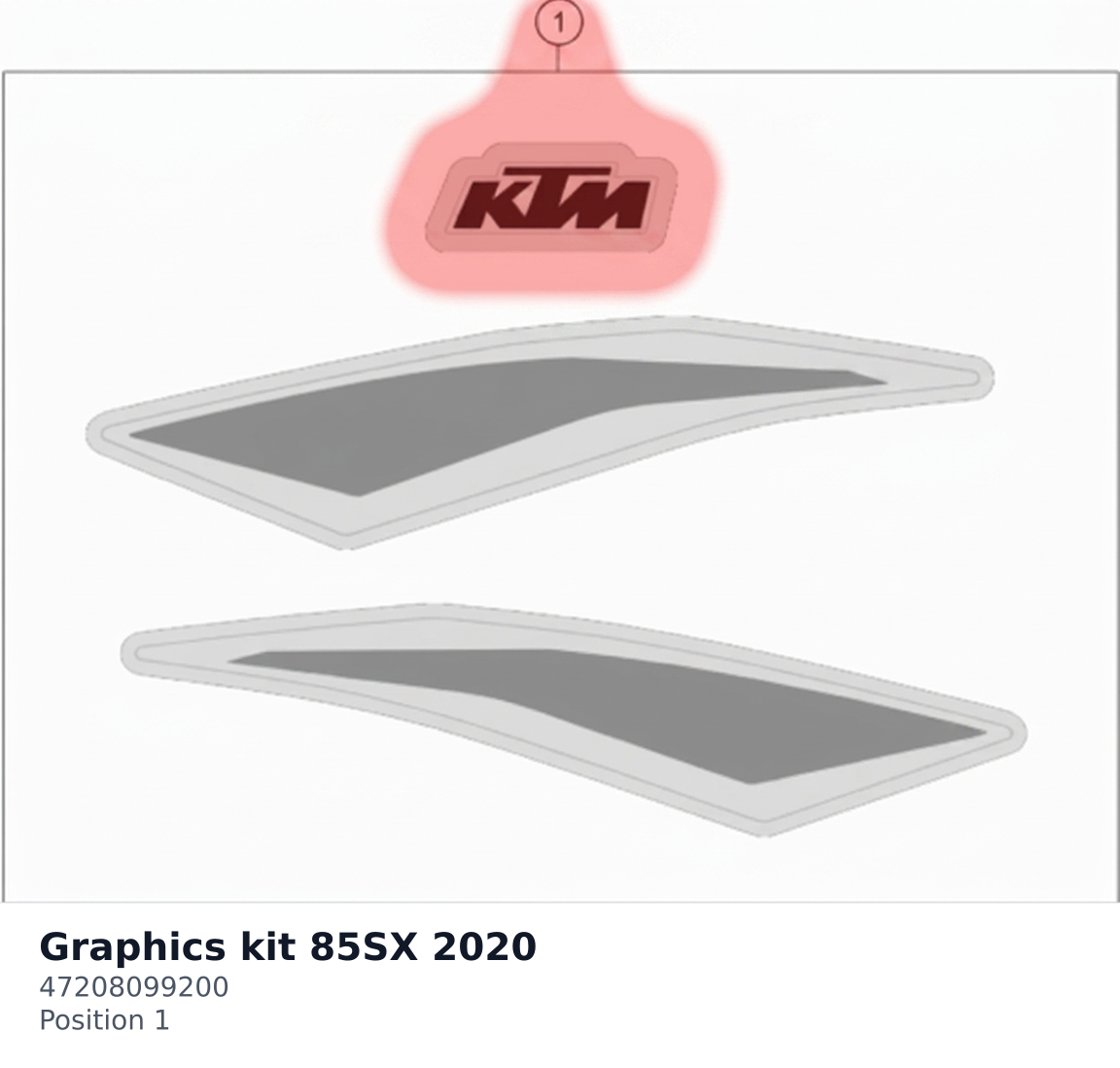 Diagram preview: Graphics kit 85SX 2020 (47208099200)