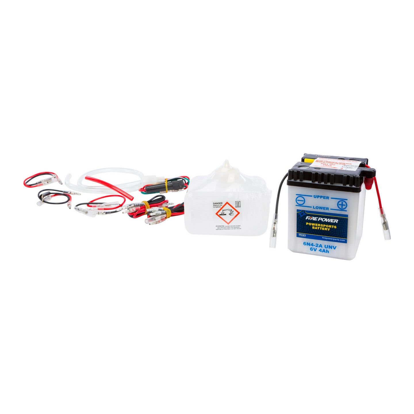 Fire Power 6V Standard Battery with Acid Pack 6N4-2A