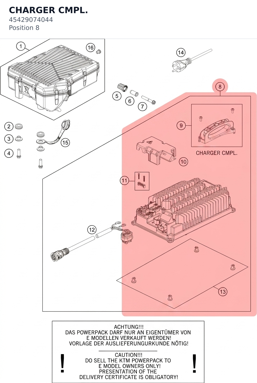 Diagram preview: CHARGER CMPL. (45429074044)