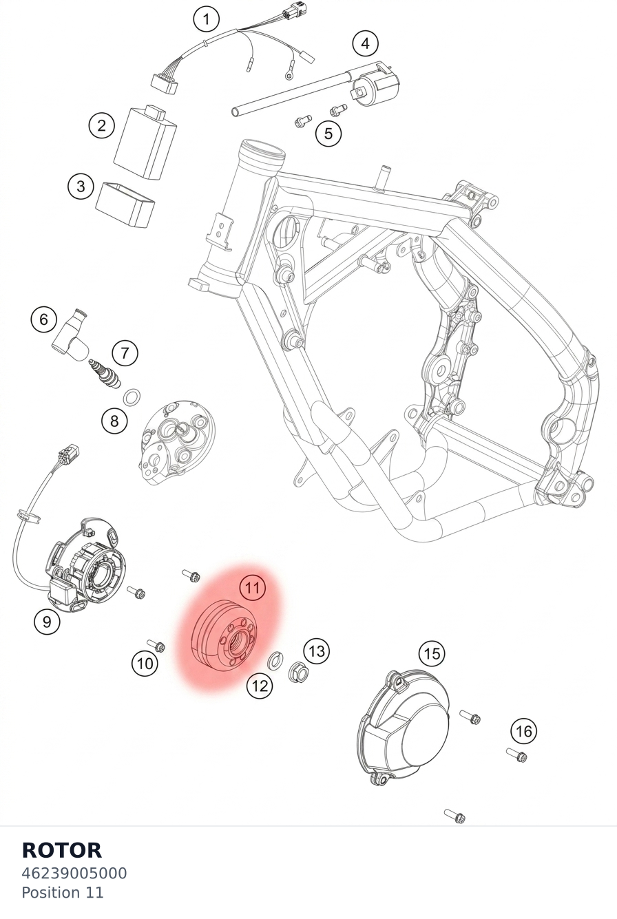 Diagram preview: ROTOR (46239005000)