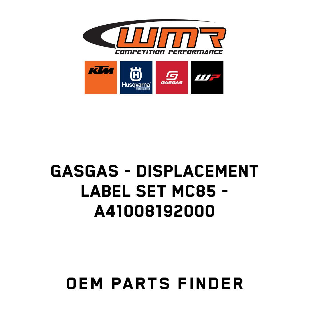 Displacement label set MC85