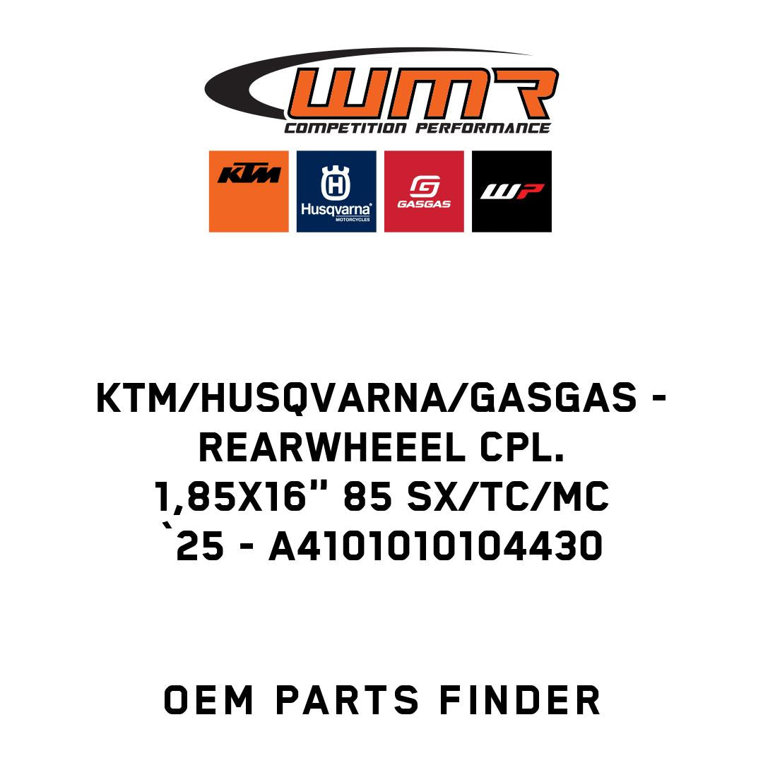 Rearwheeel cpl. 1,85x16" 85 SX/TC/MC `25