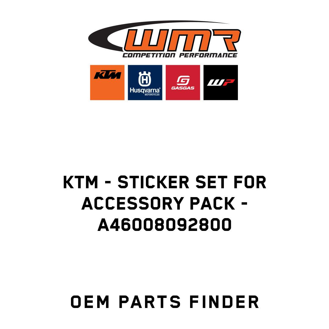 Sticker set for accessory pack