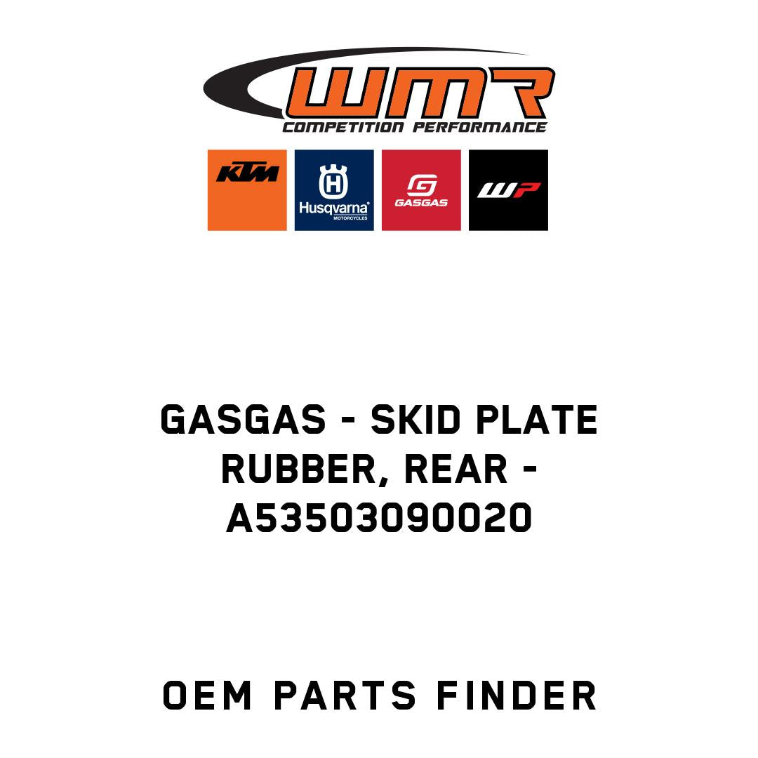 Skid plate rubber, rear