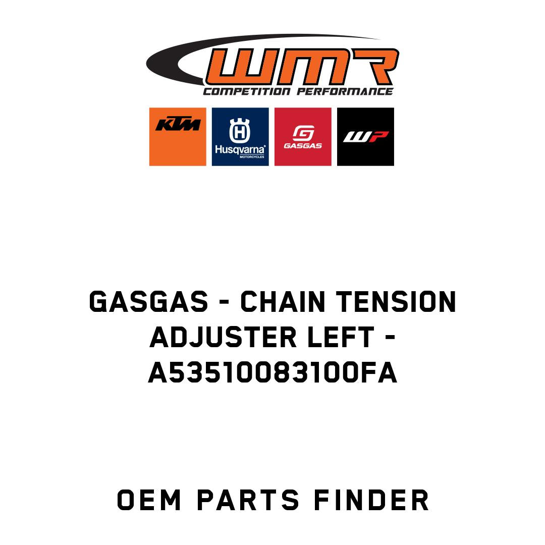 Chain tension adjuster left