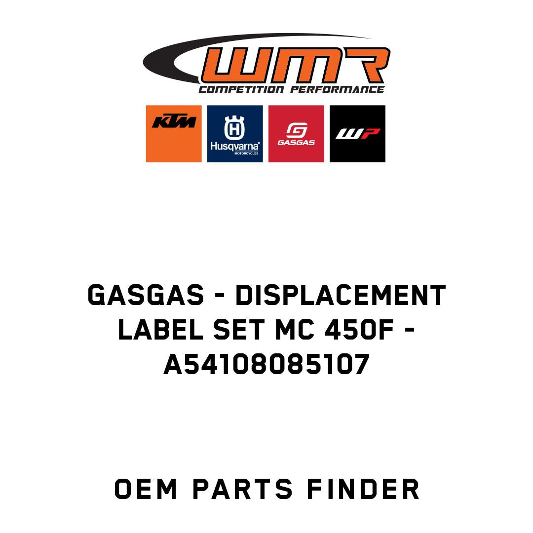 Displacement label set MC 450F