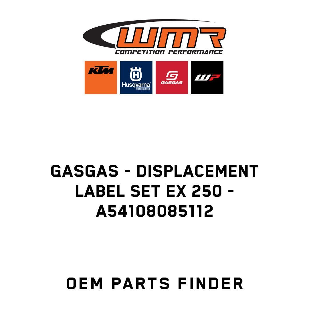Displacement label set EX 250