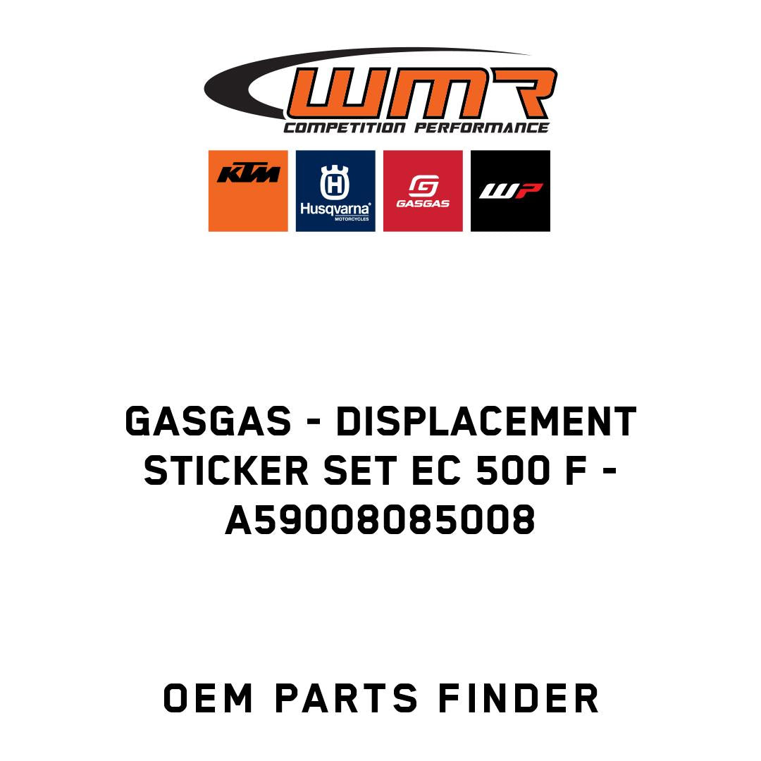 Displacement sticker set EC 500 F