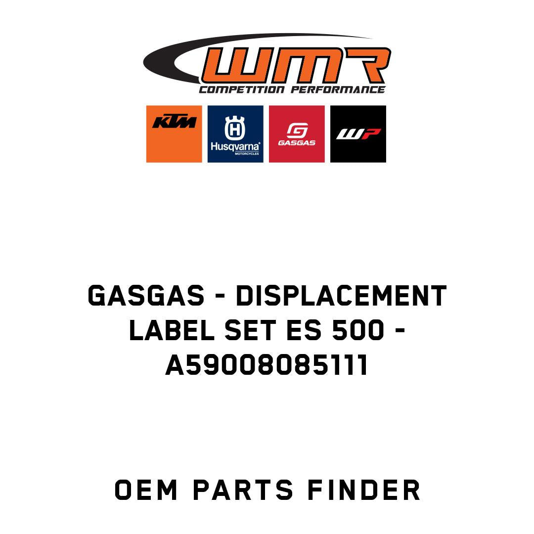 Displacement label set ES 500