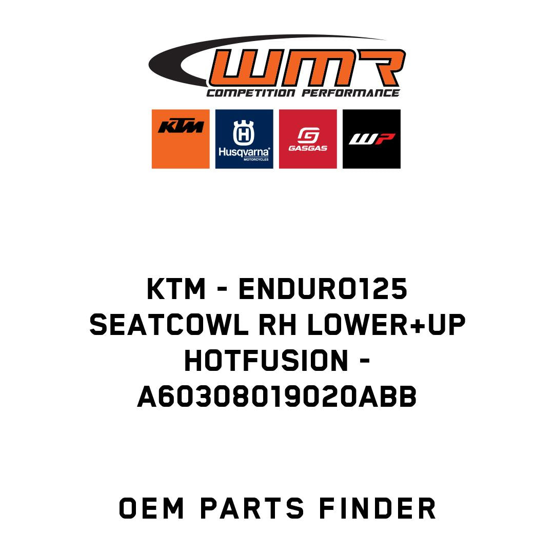 ENDURO125 SEATCOWL RH LOWER+UP HOTFUSION