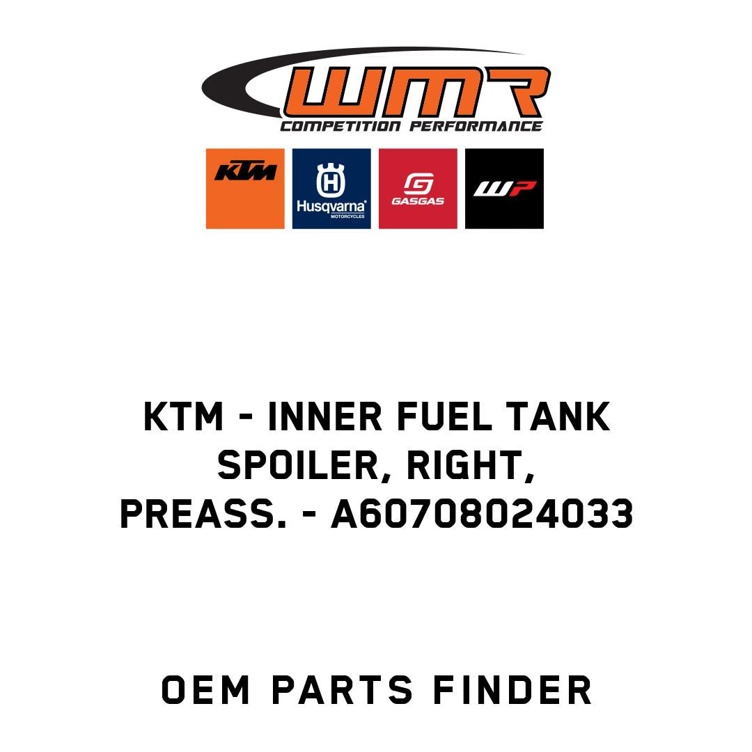 Inner fuel tank spoiler, right, preass.