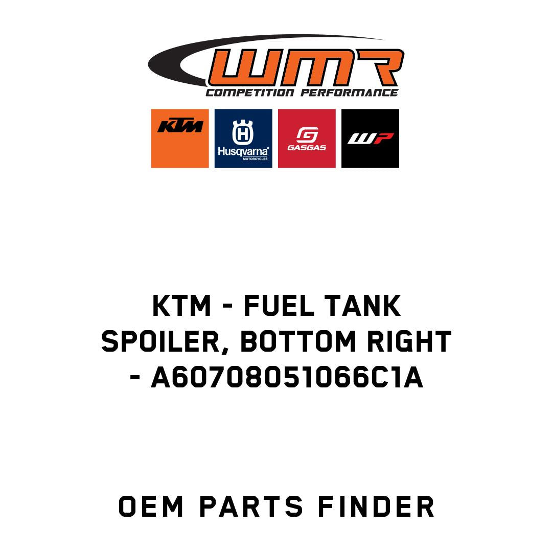 Fuel tank spoiler, bottom right