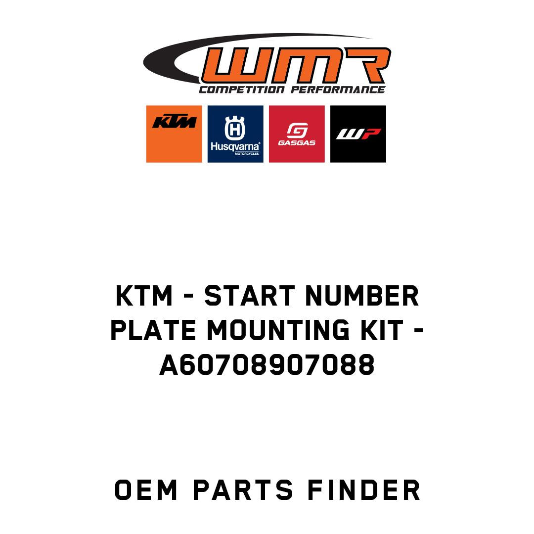 Start number plate mounting kit