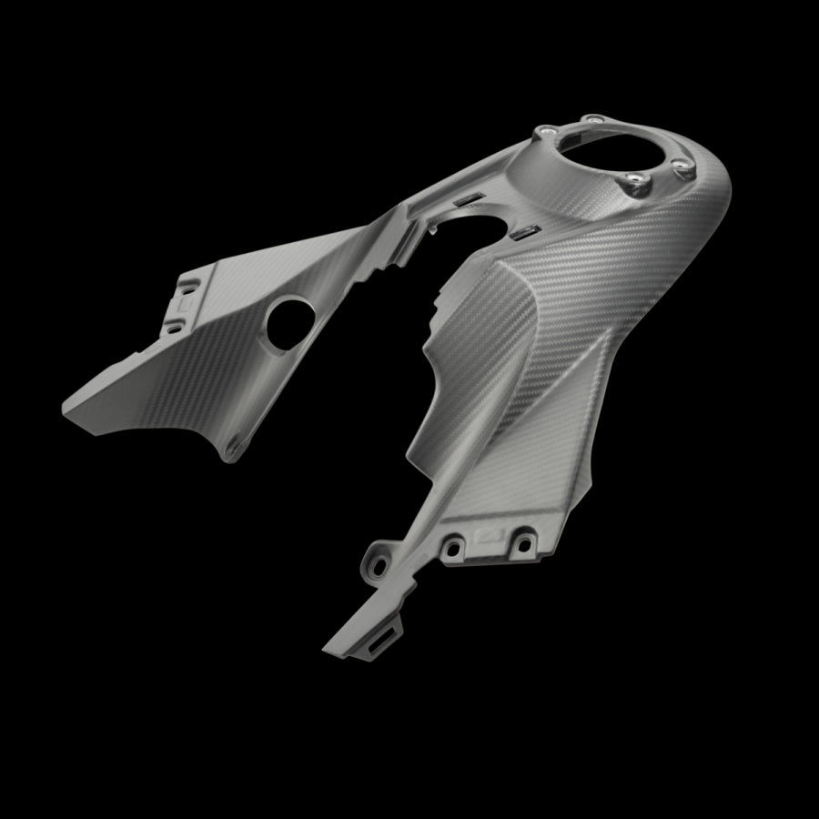 Fuel tank spoiler center carbon cmpl.