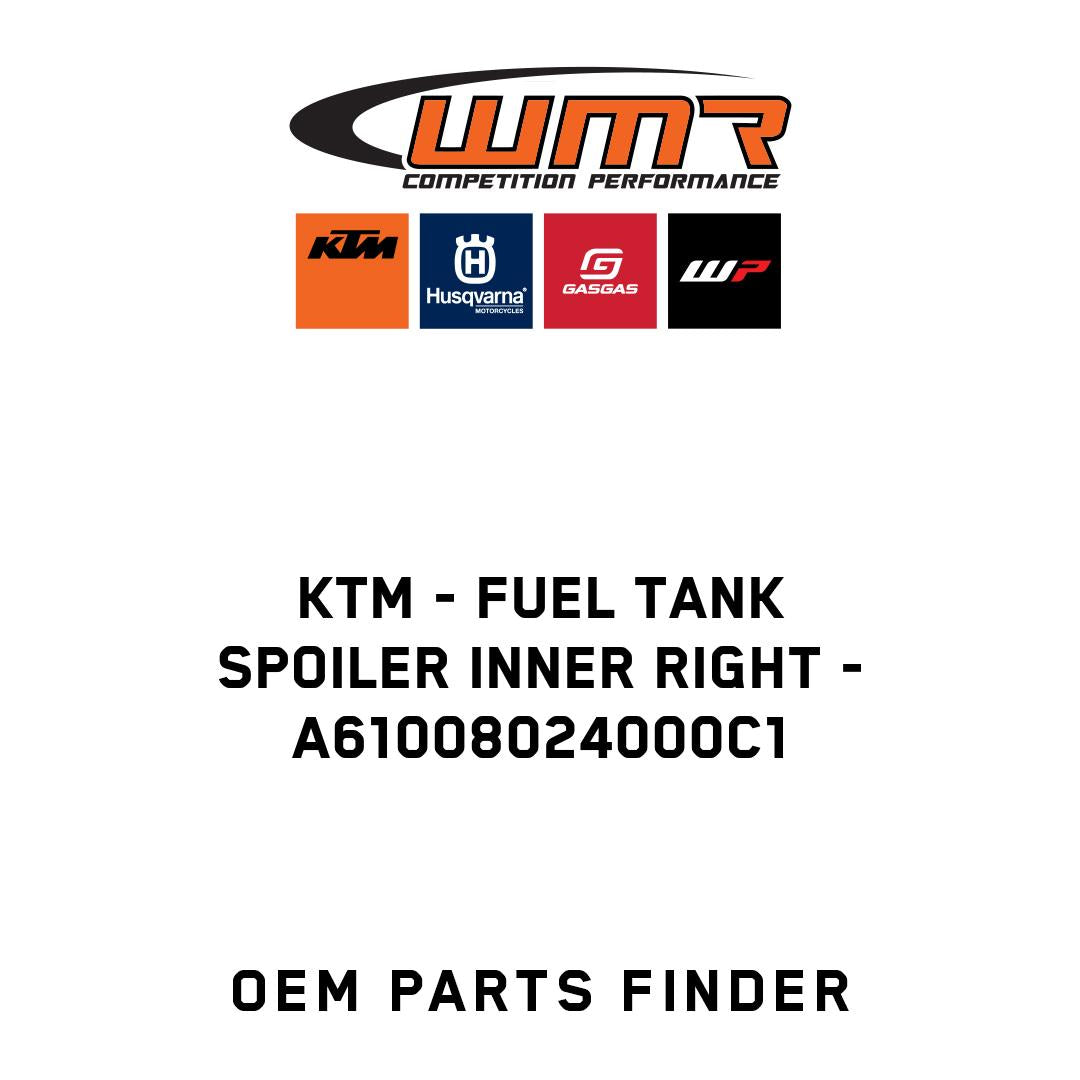 Fuel tank spoiler inner right