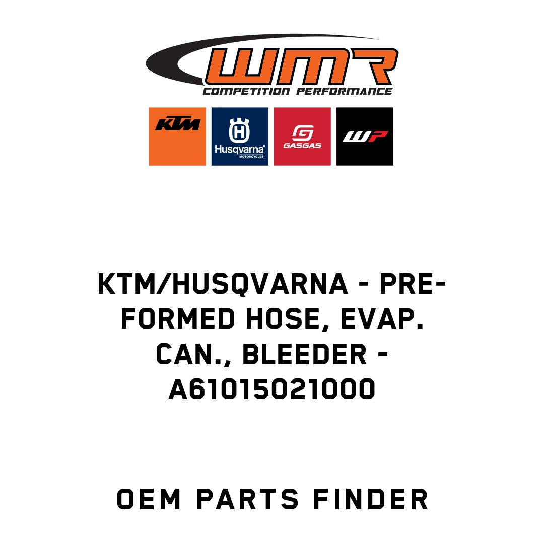 Pre-formed hose, evap. can., bleeder