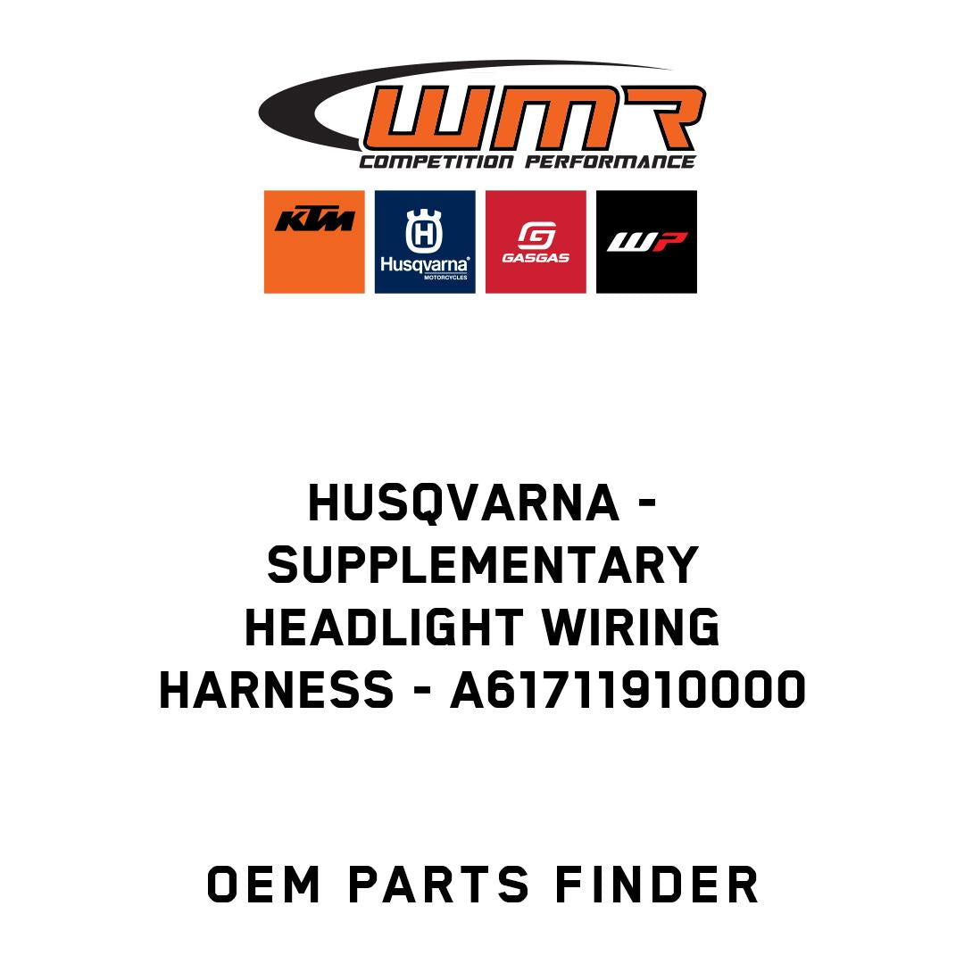 Supplementary headlight wiring harness