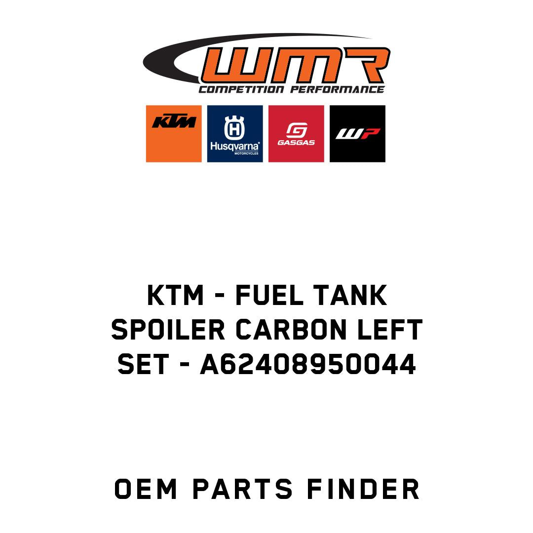 Fuel tank spoiler carbon left set