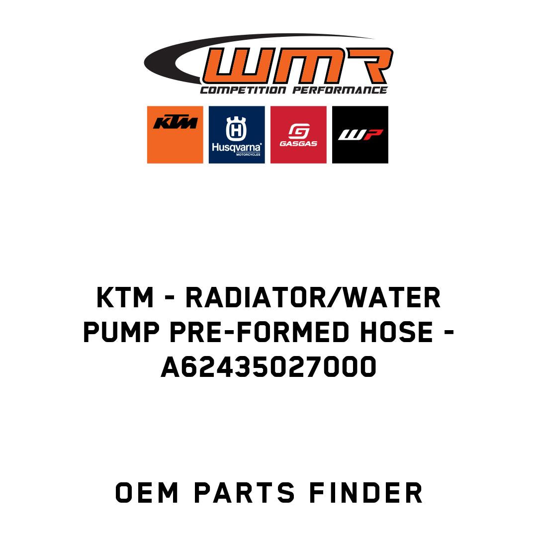 Radiator/water pump pre-formed hose