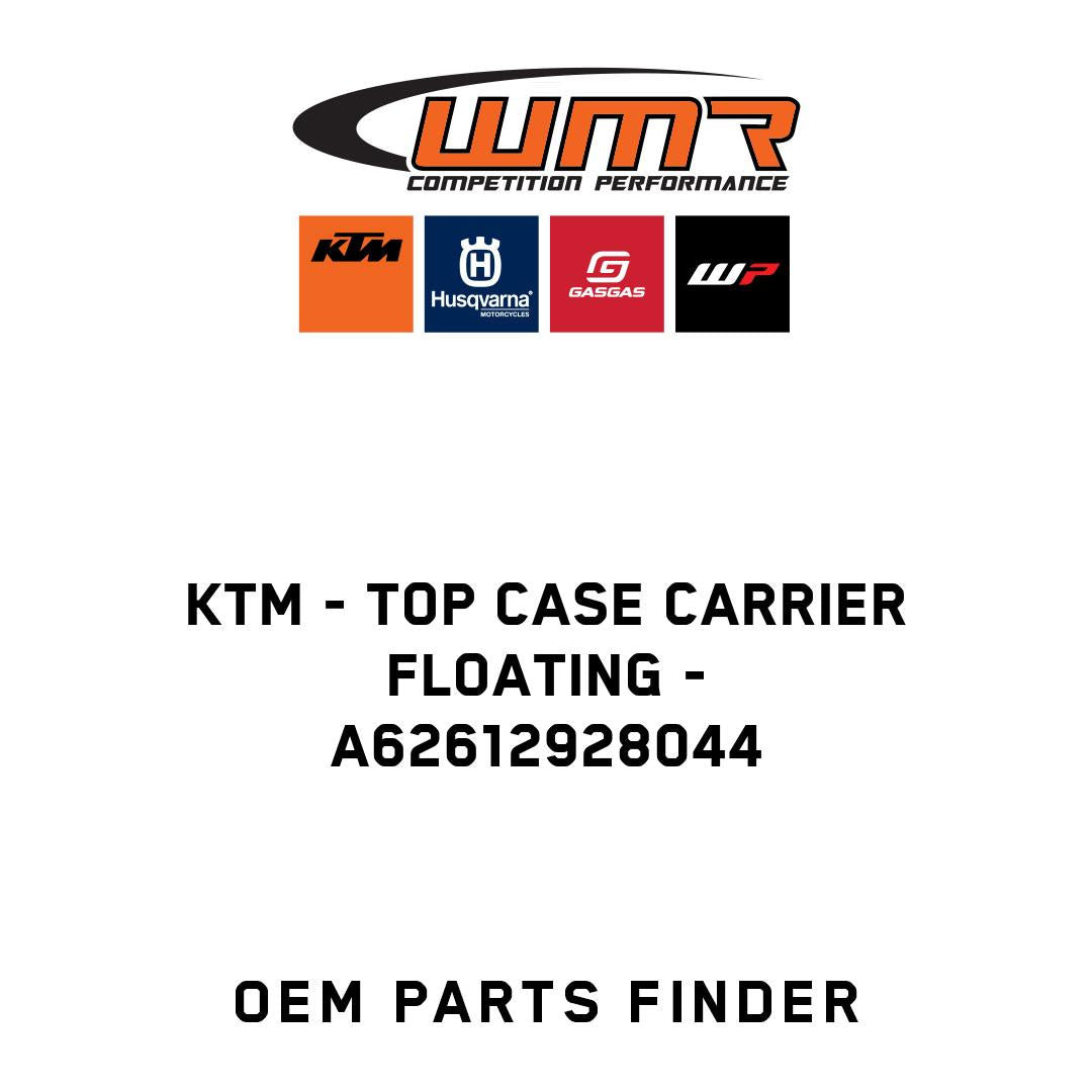 Top case carrier floating