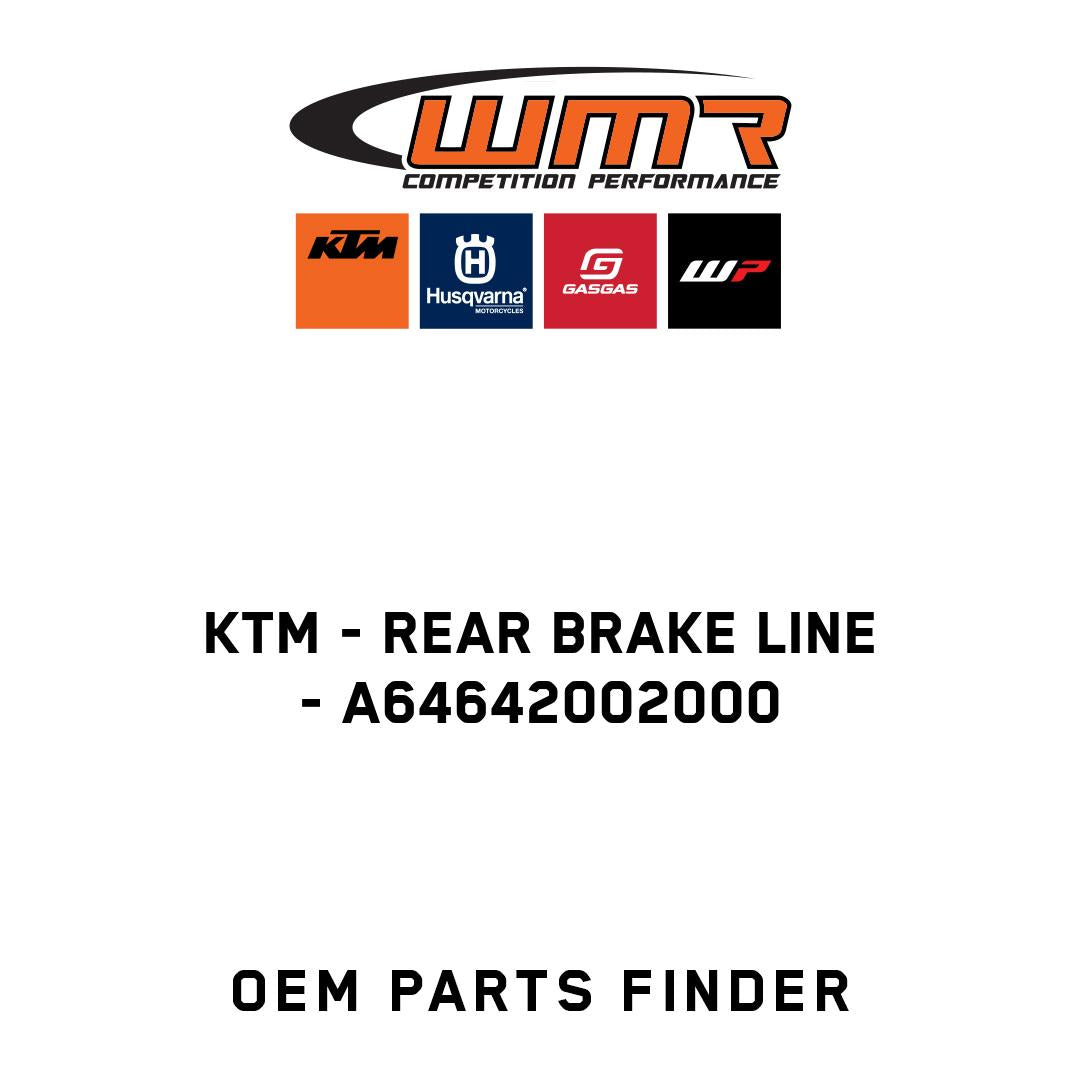 Rear brake line
