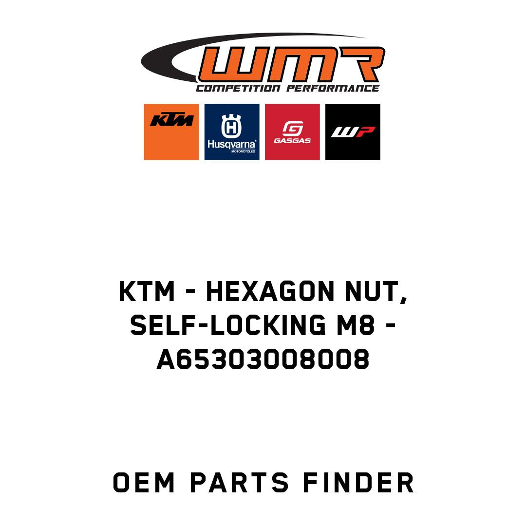 Hexagon nut, self-locking M8